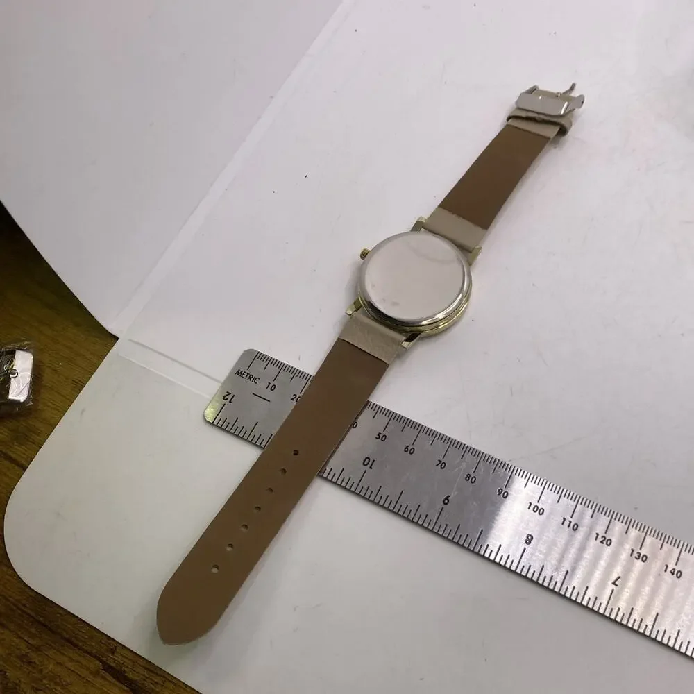 Geneva Gold Tone Watch Works New Battery